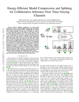Energy-Efficient Model Compression and Splitting for Collaborative
  Inference Over Time-Varying Channels