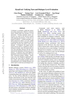 DynaEval: Unifying Turn and Dialogue Level Evaluation