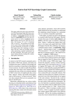 End-to-End NLP Knowledge Graph Construction