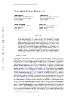 Evidential Turing Processes