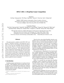 DFGC 2021: A DeepFake Game Competition