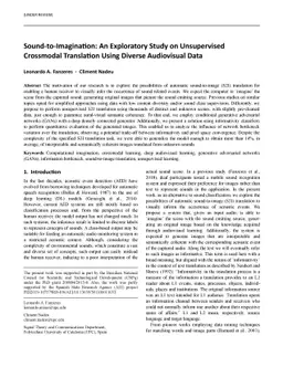 Sound-to-Imagination: An Exploratory Study on Unsupervised Crossmodal
  Translation Using Diverse Audiovisual Data