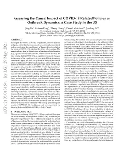 Assessing the Causal Impact of COVID-19 Related Policies on Outbreak
  Dynamics: A Case Study in the US
