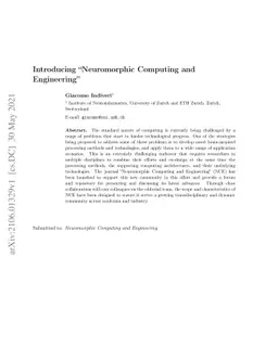 Introducing "Neuromorphic Computing and Engineering"