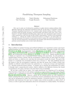 Parallelizing Thompson Sampling