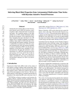 Inferring Black Hole Properties from Astronomical Multivariate Time
  Series with Bayesian Attentive Neural Processes