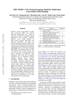MPC-BERT: A Pre-Trained Language Model for Multi-Party Conversation
  Understanding