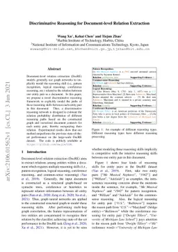 Discriminative Reasoning for Document-level Relation Extraction
