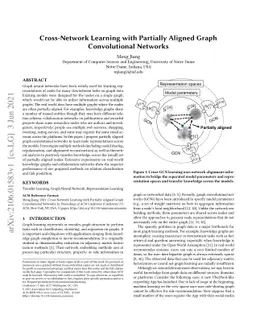 Cross-Network Learning with Partially Aligned Graph Convolutional
  Networks