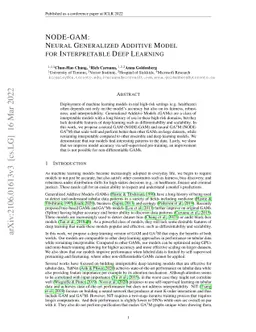 NODE-GAM: Neural Generalized Additive Model for Interpretable Deep
  Learning