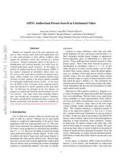 APES: Audiovisual Person Search in Untrimmed Video