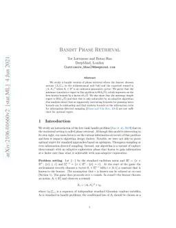 Bandit Phase Retrieval