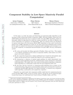Component Stability in Low-Space Massively Parallel Computation