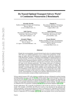 Do Neural Optimal Transport Solvers Work? A Continuous Wasserstein-2
  Benchmark