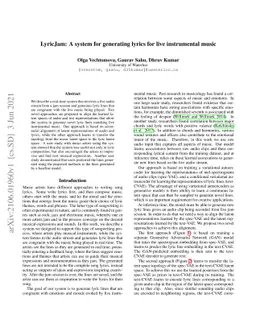 LyricJam: A system for generating lyrics for live instrumental music