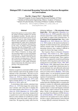 DialogueCRN: Contextual Reasoning Networks for Emotion Recognition in
  Conversations