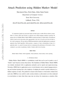 Attack Prediction using Hidden Markov Model