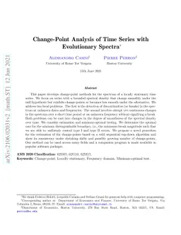 Change-Point Analysis of Time Series with Evolutionary Spectra
