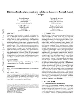 Eliciting Spoken Interruptions to Inform Proactive Speech Agent Design