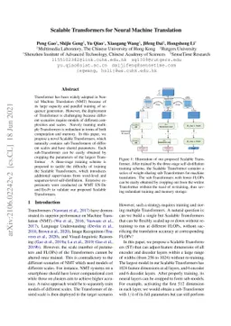 Scalable Transformers for Neural Machine Translation