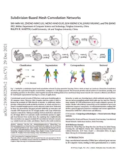 Subdivision-Based Mesh Convolution Networks