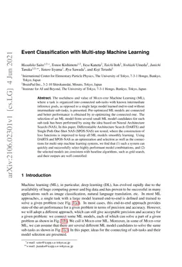 Event Classification with Multi-step Machine Learning