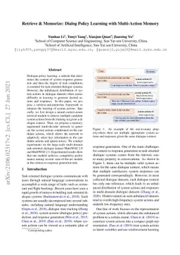 Retrieve & Memorize: Dialog Policy Learning with Multi-Action Memory