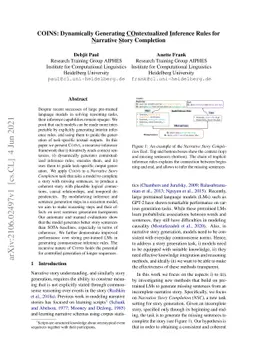 COINS: Dynamically Generating COntextualized Inference Rules for
  Narrative Story Completion