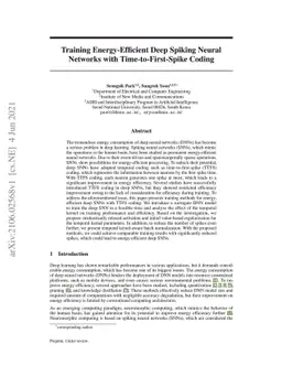 Training Energy-Efficient Deep Spiking Neural Networks with
  Time-to-First-Spike Coding