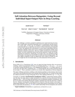Self-Attention Between Datapoints: Going Beyond Individual Input-Output
  Pairs in Deep Learning