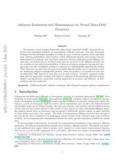 Influence Estimation and Maximization via Neural Mean-Field Dynamics