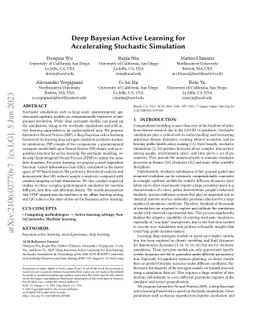 Deep Bayesian Active Learning for Accelerating Stochastic Simulation