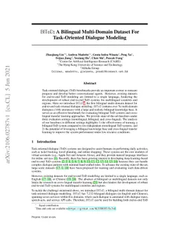 BiToD: A Bilingual Multi-Domain Dataset For Task-Oriented Dialogue
  Modeling