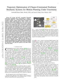 Trajectory Optimization of Chance-Constrained Nonlinear Stochastic
  Systems for Motion Planning Under Uncertainty
