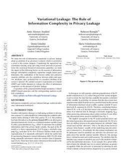 Variational Leakage: The Role of Information Complexity in Privacy
  Leakage