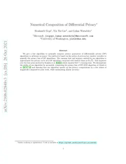 Numerical Composition of Differential Privacy