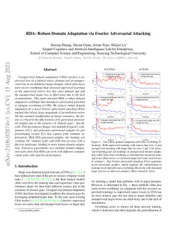 RDA: Robust Domain Adaptation via Fourier Adversarial Attacking