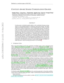 Context-Aware Sparse Deep Coordination Graphs