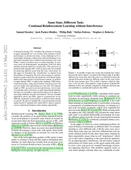 Same State, Different Task: Continual Reinforcement Learning without
  Interference