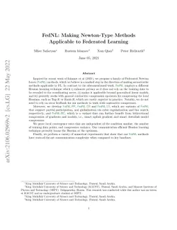 FedNL: Making Newton-Type Methods Applicable to Federated Learning