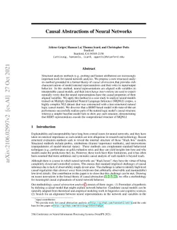 Causal Abstractions of Neural Networks