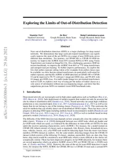 Exploring the Limits of Out-of-Distribution Detection