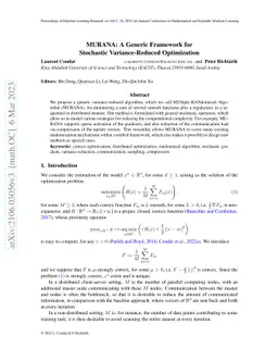 MURANA: A Generic Framework for Stochastic Variance-Reduced Optimization