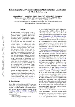 Enhancing Label Correlation Feedback in Multi-Label Text Classification
  via Multi-Task Learning