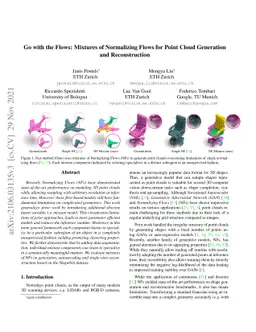 Go with the Flows: Mixtures of Normalizing Flows for Point Cloud
  Generation and Reconstruction
