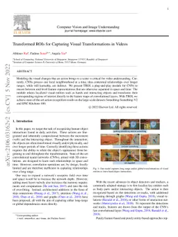 Transformed ROIs for Capturing Visual Transformations in Videos