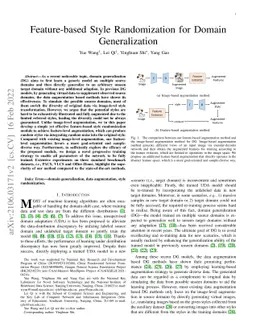 Feature-based Style Randomization for Domain Generalization