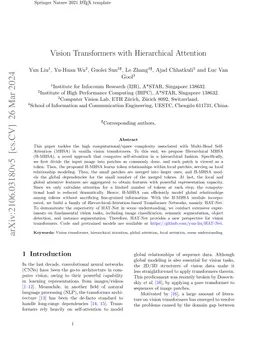 Vision Transformers with Hierarchical Attention