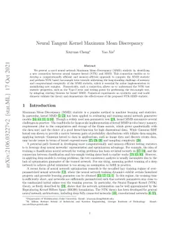Neural Tangent Kernel Maximum Mean Discrepancy