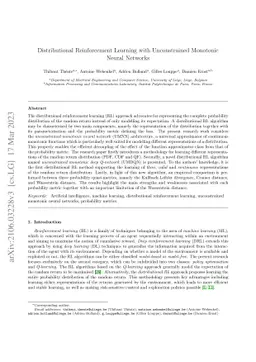 Distributional Reinforcement Learning with Unconstrained Monotonic
  Neural Networks